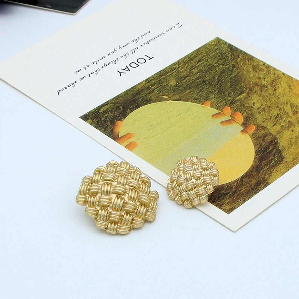 Grid Gold Metal Shank Sewing Button, 20mm-30mm, 10PCs