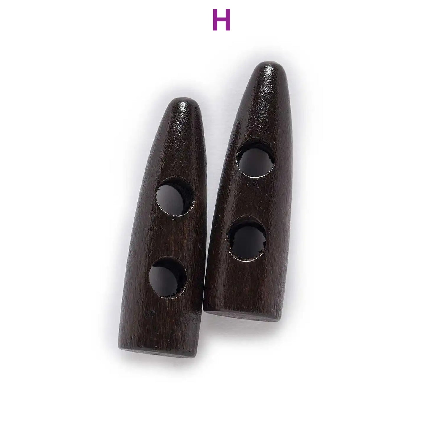 30/35/40/45/50/55/60mm 10pcs Horn Toggle Wooden Button
