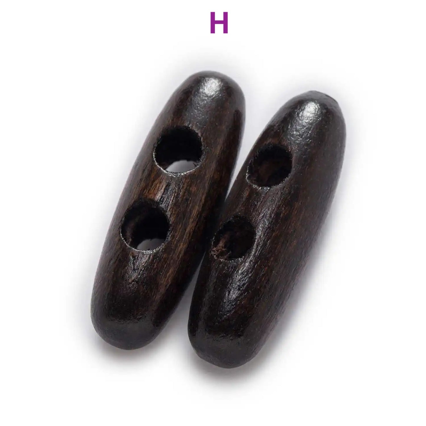 30/35/40/45/50/55/60mm - 10pcs Oval shape wooden toggle button #sewing/needlework/decorative/clothing-jacket/blazer/overcoat