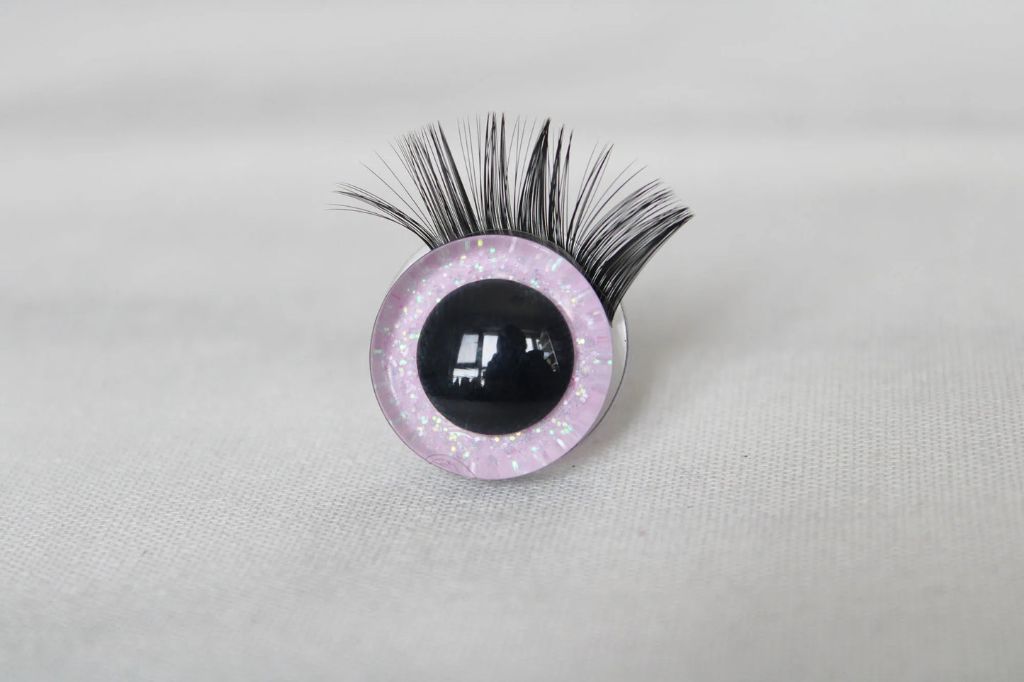 1 box of 12mm/18mm/20mm/25mm/30mm Glitter Colour Safety Eyes with Eyelashes Series and Washers #DIY amigirumi plush stuffed making - colour option selection