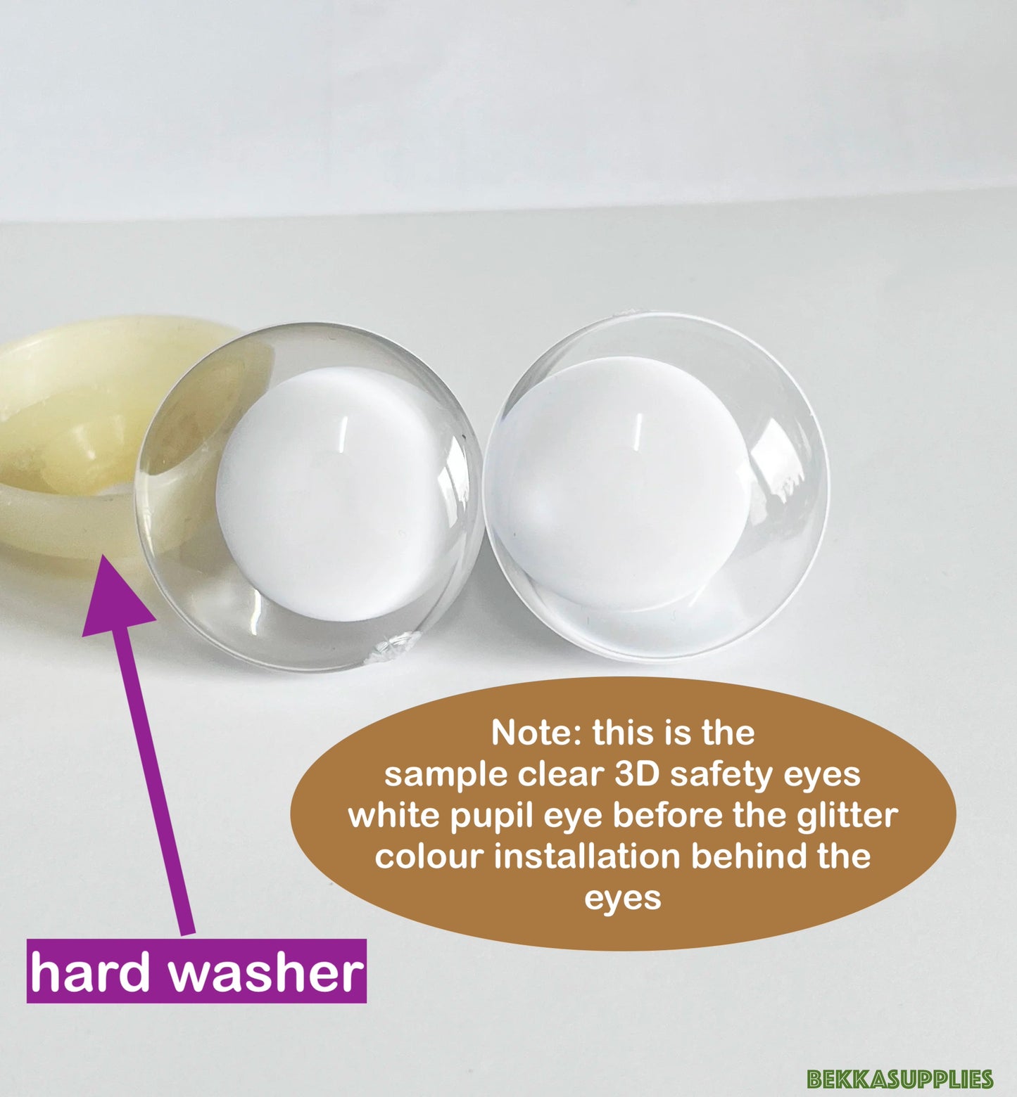 10Pairs Size 14mm-35mm Cartoon 3D Funny Style Safety Eyes with White Pupil Eyes, 11 kinds Glitter Colours & Washers #DIY amigurumi plush making