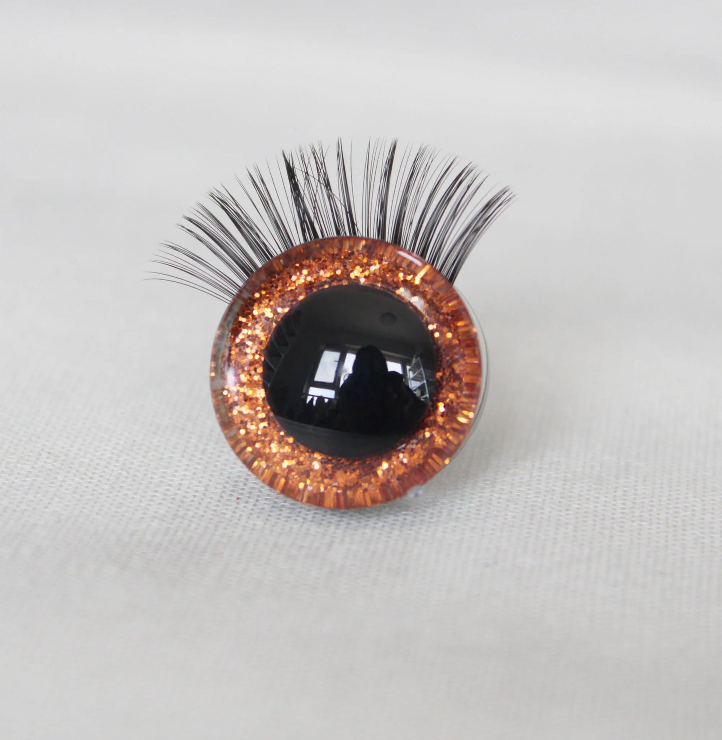 1 box of 12mm/18mm/20mm/25mm/30mm Glitter Colour Safety Eyes with Eyelashes Series and Washers #DIY amigirumi plush stuffed making - colour option selection