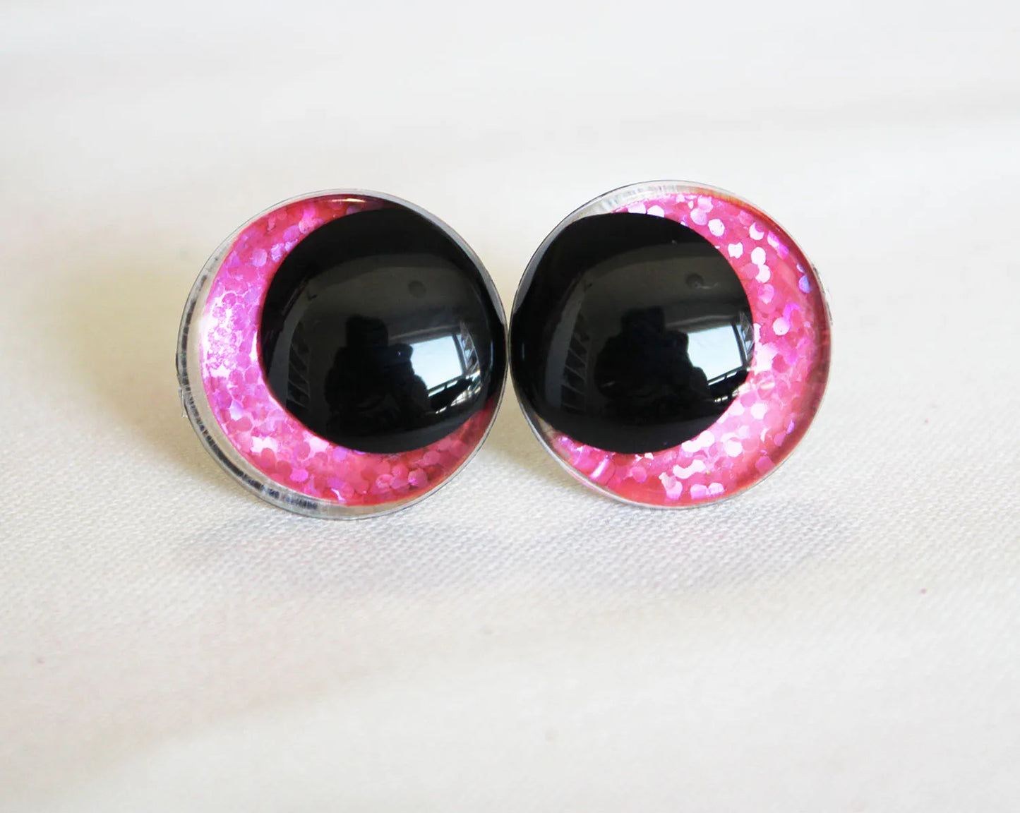 10Pairs Size 12/14/16/18/20/23/28mm Cartoon Round Safety Eyes with washer and glitter colours #DIY amigurumi plush making