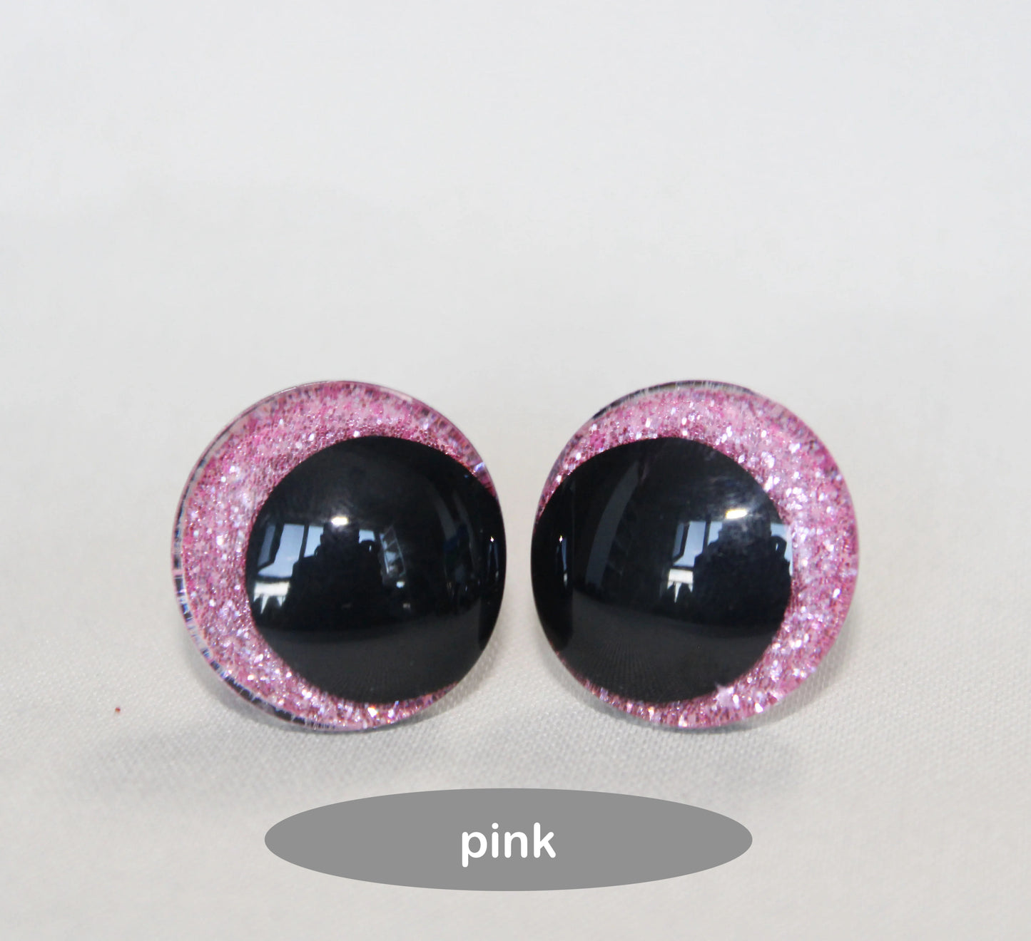 10Pairs Size 25mm 30mm 35mm 40mm Cartoon 3D Glitter Plush Funny Safety Eyes with washer and glitter colours #DIY Amigurumi Plush making