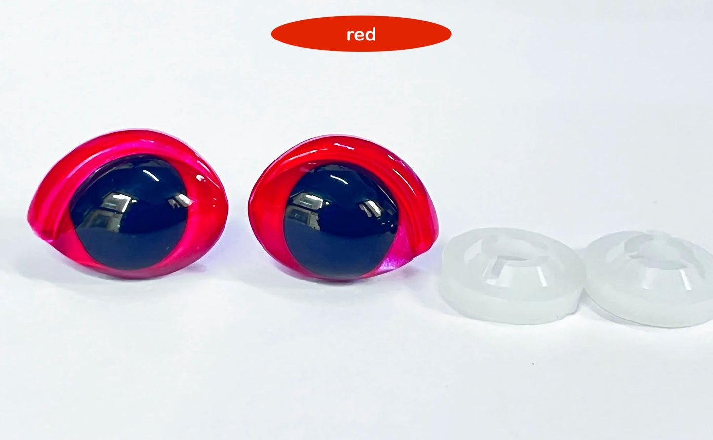 16x21mm Colourful Oval Shape Safety Eyes Painted Eye with washers for plush amigurumi, 40PCs