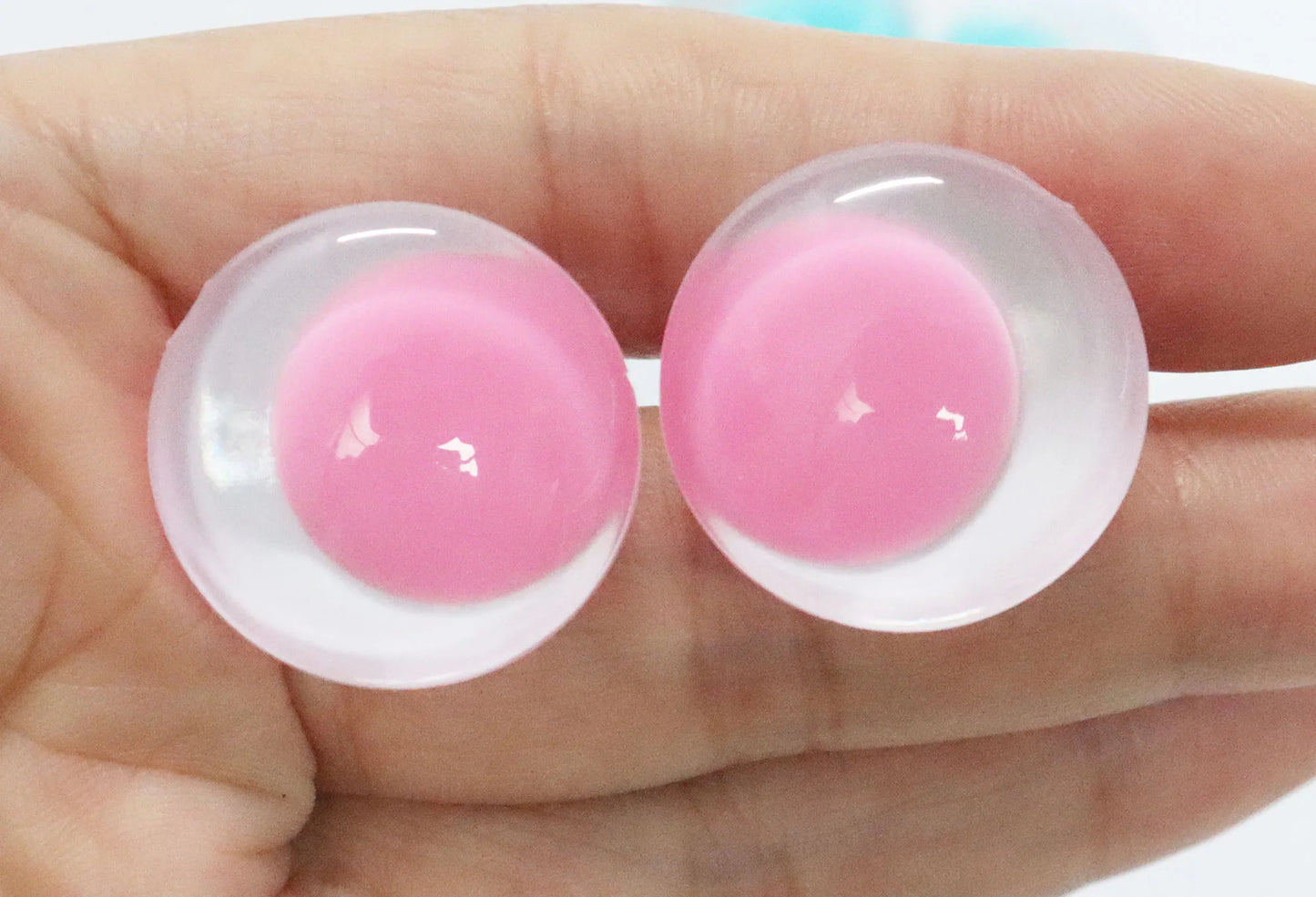 5Pairs 25mm30mm Cartoon Funny Safety Eyes with White Eyeball Disc on Assorted Colour Pupil Eyes & Washer #DIY Amigurumi Plush Stuffed making