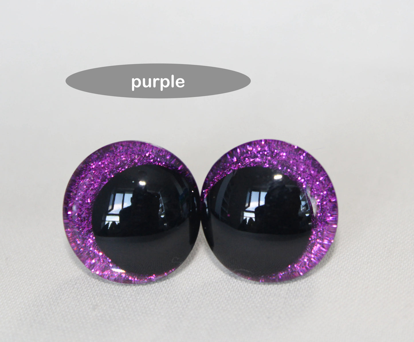 10Pairs Size 12mm 14mm 16mm 18mm 20mm Cartoon 3D Glitter Plush Funny Safety Eyes with washer and glitter colours #DIY Amigurumi Plush making