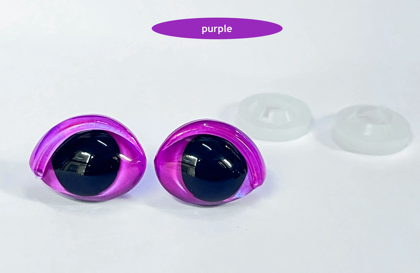 16x21mm Colourful Oval Shape Safety Eyes Painted Eye with washers for plush amigurumi, 40PCs