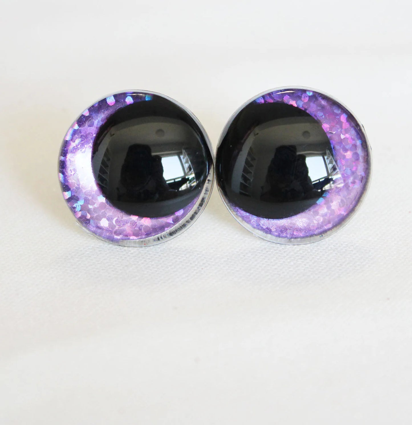 10Pairs Size 12/14/16/18/20/23/28mm Cartoon Round Safety Eyes with washer and glitter colours #DIY amigurumi plush making