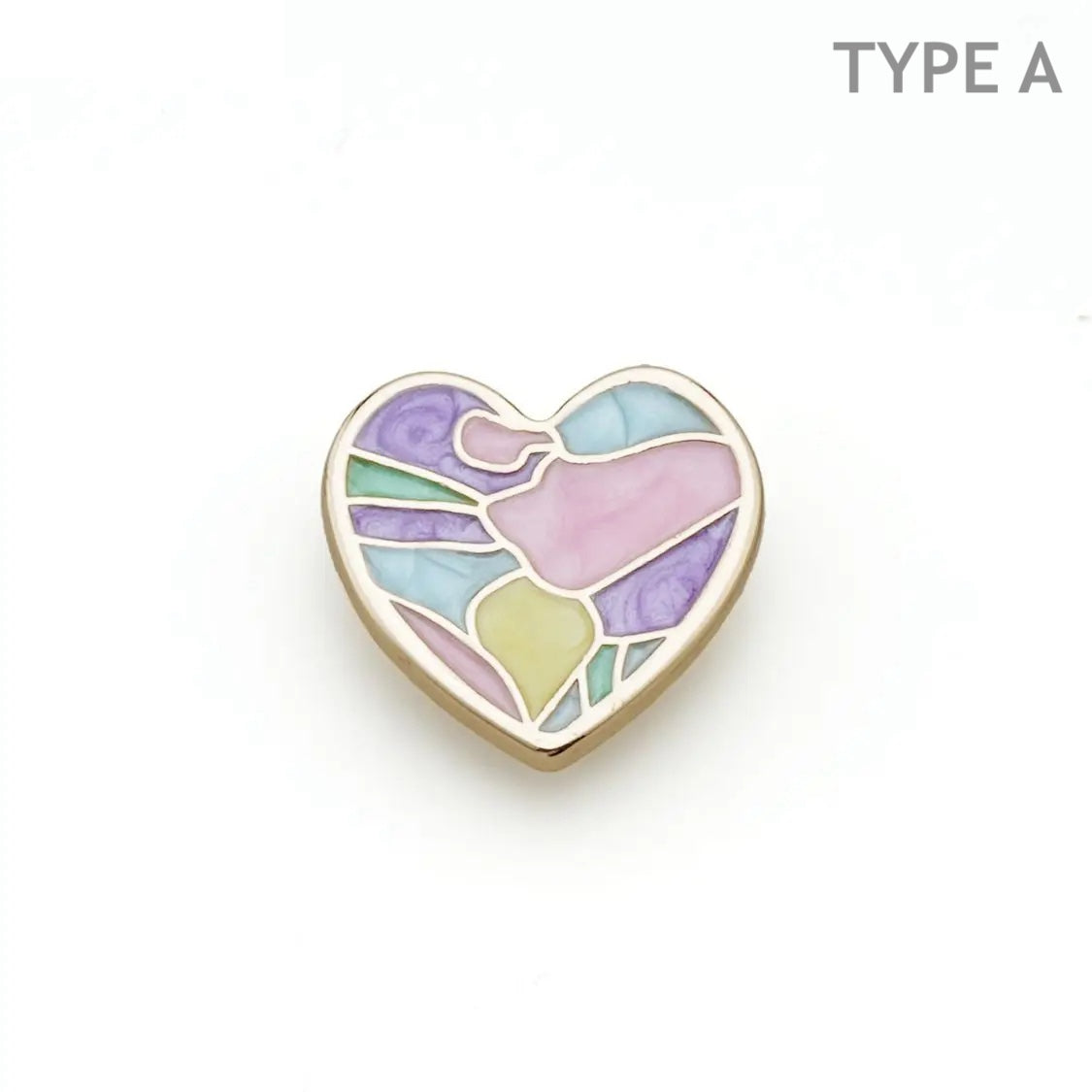20mm 5PCs Colourful Heart Metal Button in Two Different Tone Metal Shank Buttons