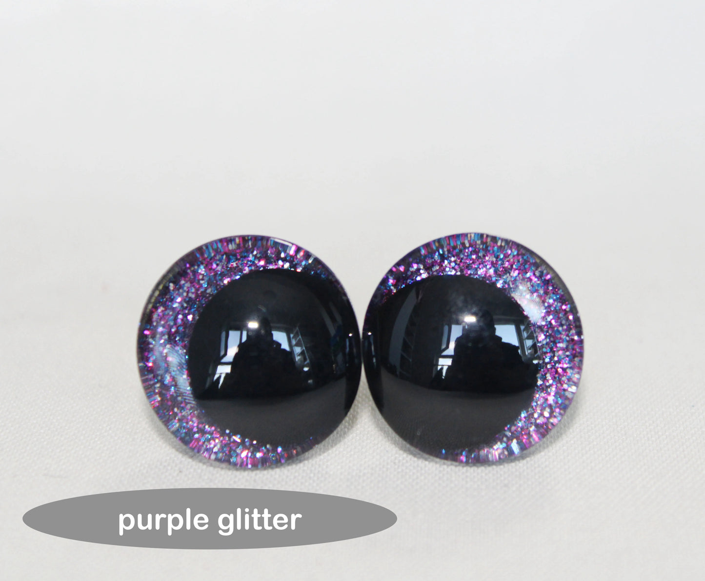 10Pairs Size 25mm 30mm 35mm 40mm Cartoon 3D Glitter Plush Funny Safety Eyes with washer and glitter colours #DIY Amigurumi Plush making