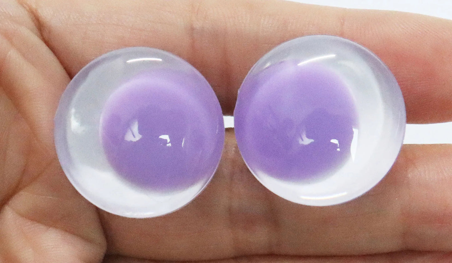 5Pairs 25mm30mm Cartoon Funny Safety Eyes with White Eyeball Disc on Assorted Colour Pupil Eyes & Washer #DIY Amigurumi Plush Stuffed making