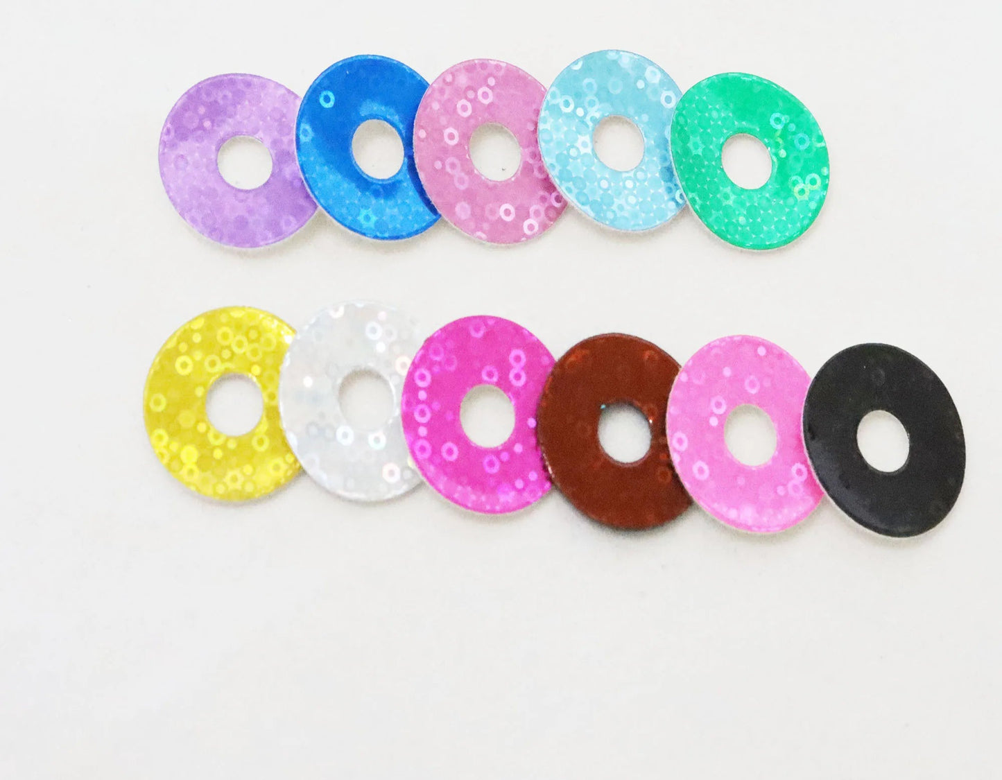 10Pairs Size 12mm 14mm 16mm 18mm 20mm 23mm 28mm Cartoon Round Glitter Plush Funny Style Safety Eyes and washer #DIY amigurumi plush stuffed making