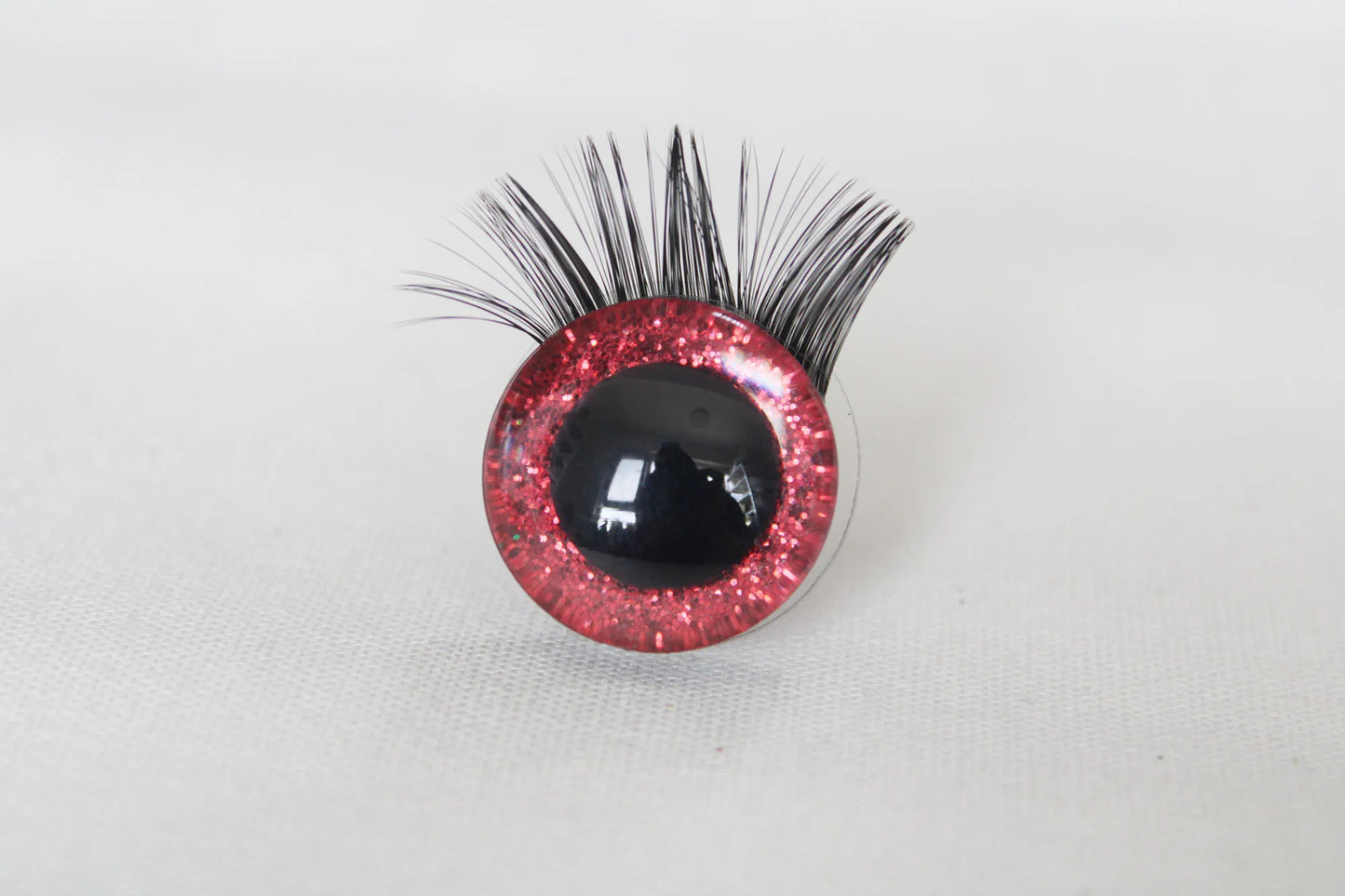 1 box of 12mm/18mm/20mm/25mm/30mm Glitter Colour Safety Eyes with Eyelashes Series and Washers #DIY amigirumi plush stuffed making - colour option selection