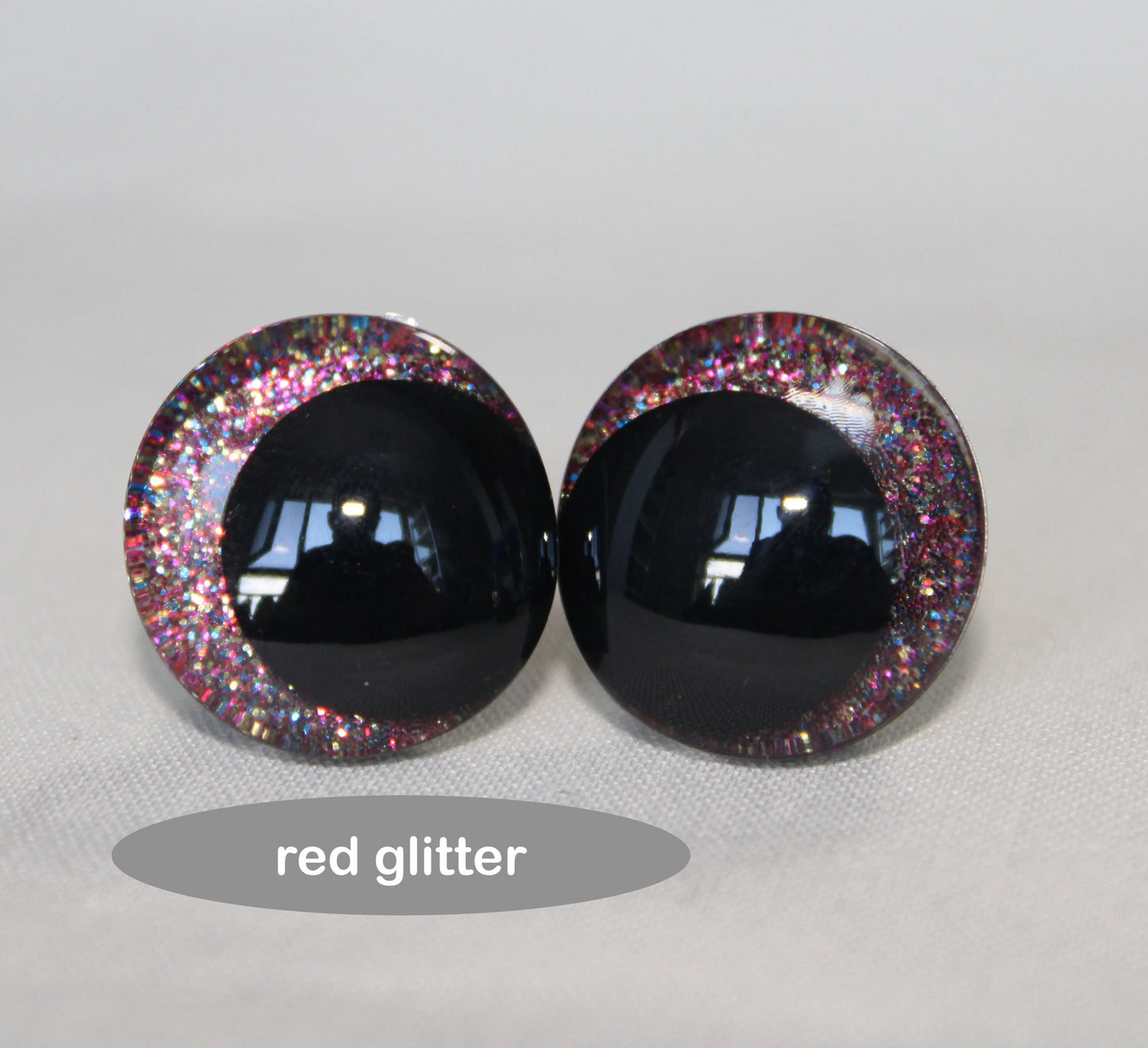 10Pairs Size 25mm 30mm 35mm 40mm Cartoon 3D Glitter Plush Funny Safety Eyes with washer and glitter colours #DIY Amigurumi Plush making