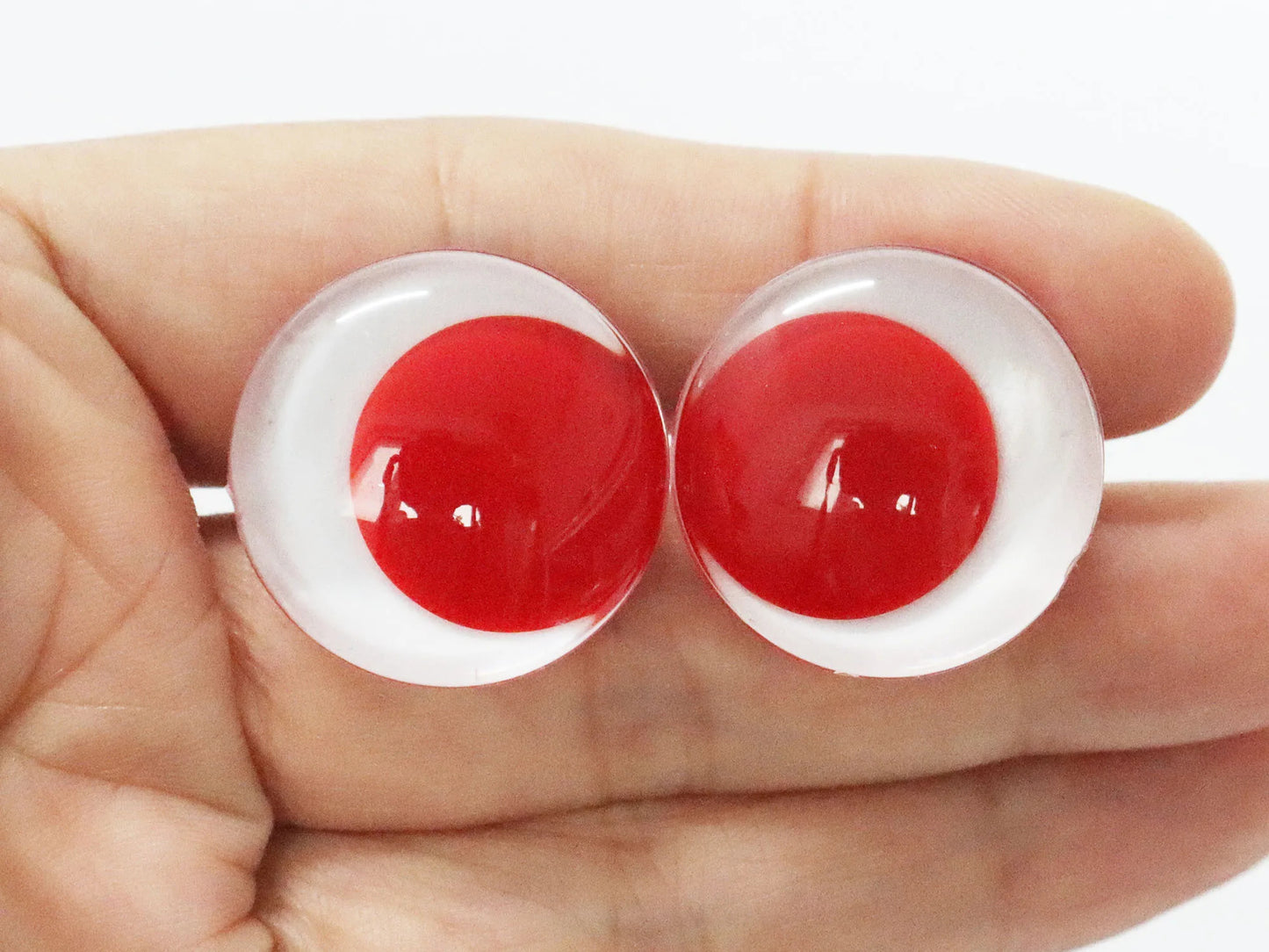 5Pairs 25mm30mm Cartoon Funny Safety Eyes with White Eyeball Disc on Assorted Colour Pupil Eyes & Washer #DIY Amigurumi Plush Stuffed making