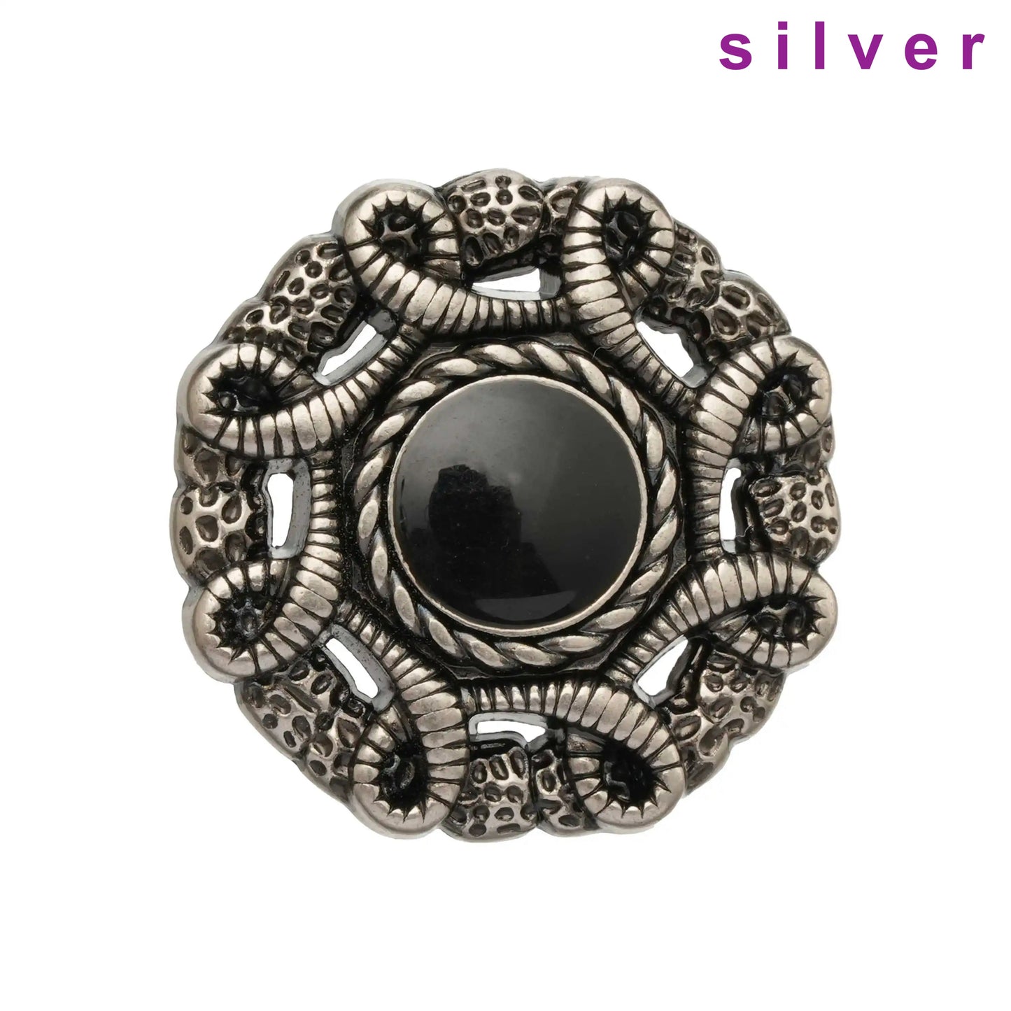 5PCs 18mm-23mm-25mm Metal Button Hollow Style Shank Button in Bronze or Silver Design - 2 colours