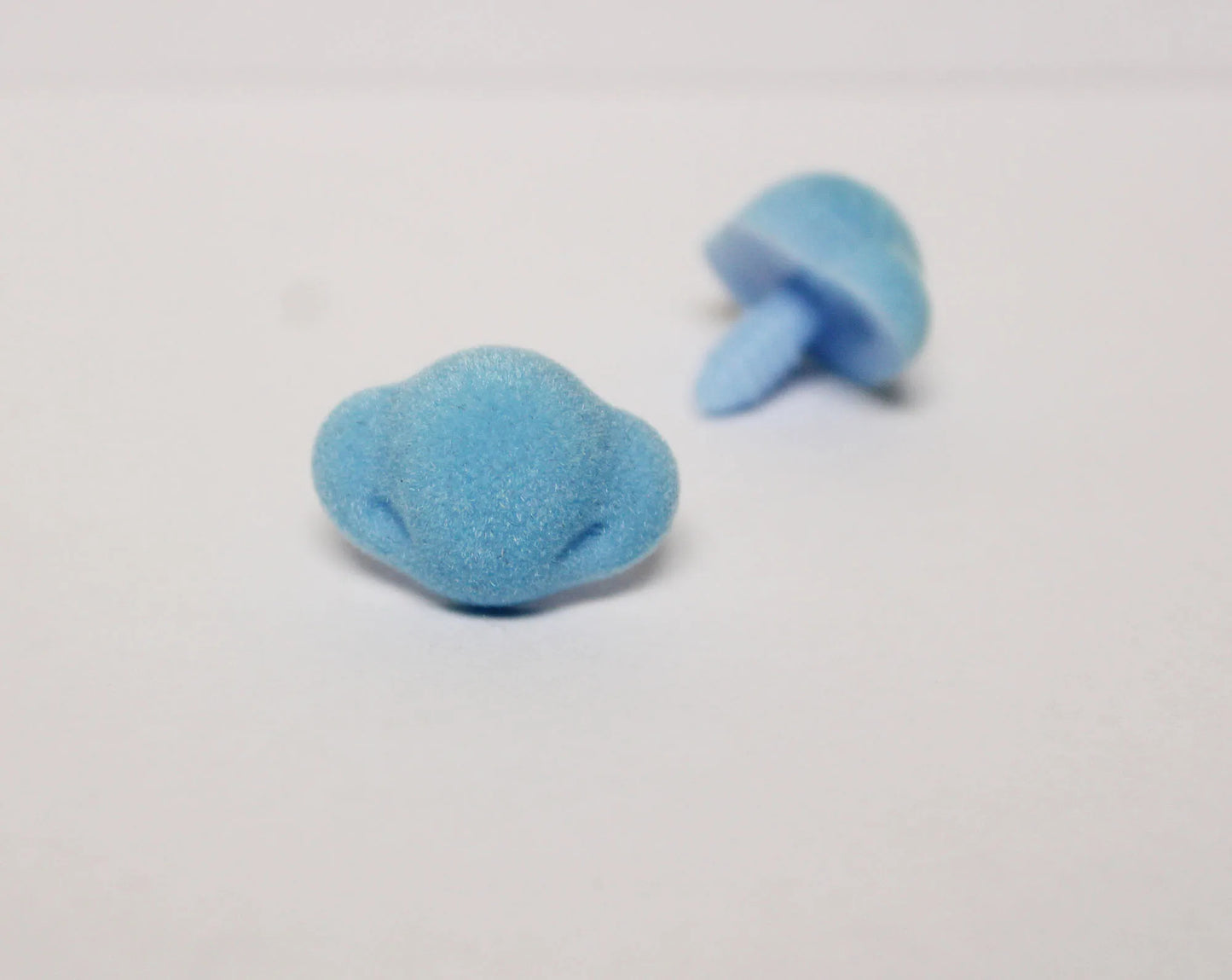 20pcs 18x26mm Flocking Safety Nose with washer, Animal Safety Nose in Blue and Pink colour with back washer #amigurumi plush stuffed making