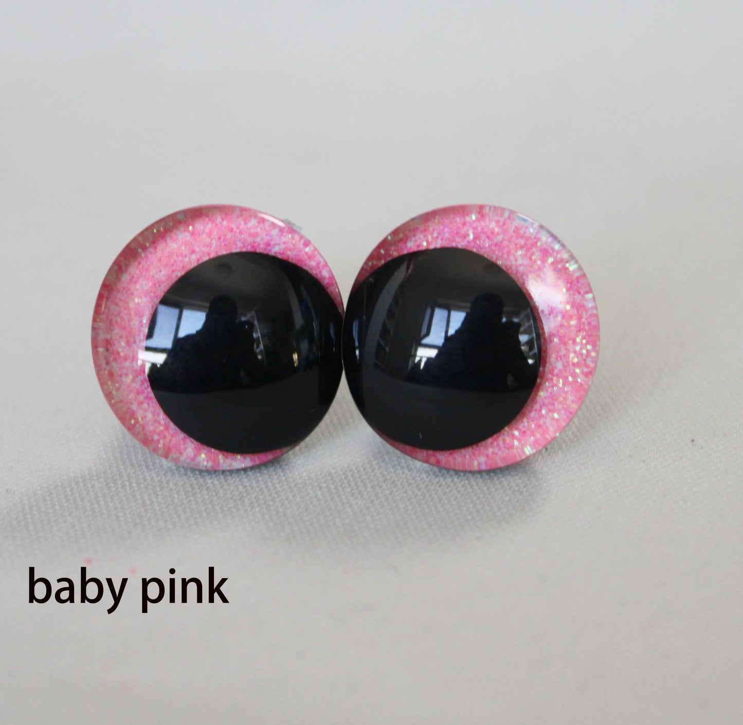 10Pairs Size 12/14/16/18/20/25/30/35mm Cartoon 3D Glitter Funny Style Safety Eyes with glitter colour and washer #DIY Plush Stuffed Amigurumi Doll Toy making