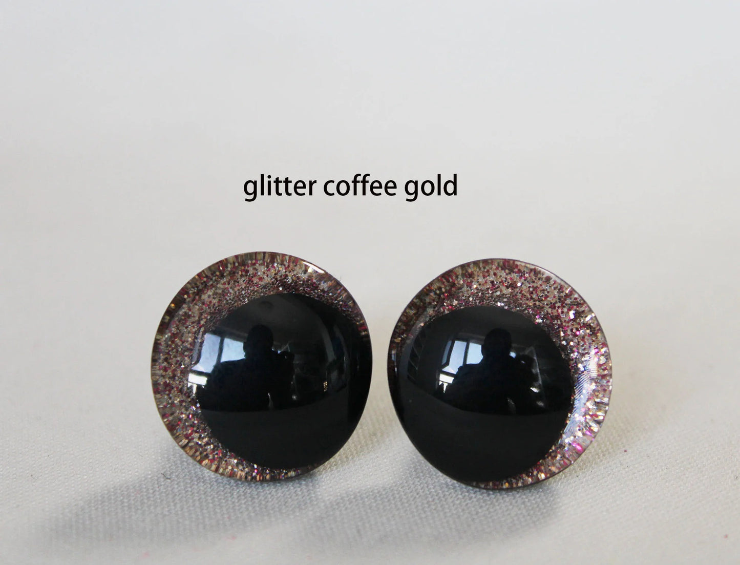 10Pairs Size 12/14/16/18/20/25/30/35mm Cartoon 3D Glitter Funny Style Safety Eyes with glitter colour and washer #DIY Plush Stuffed Amigurumi Doll Toy making