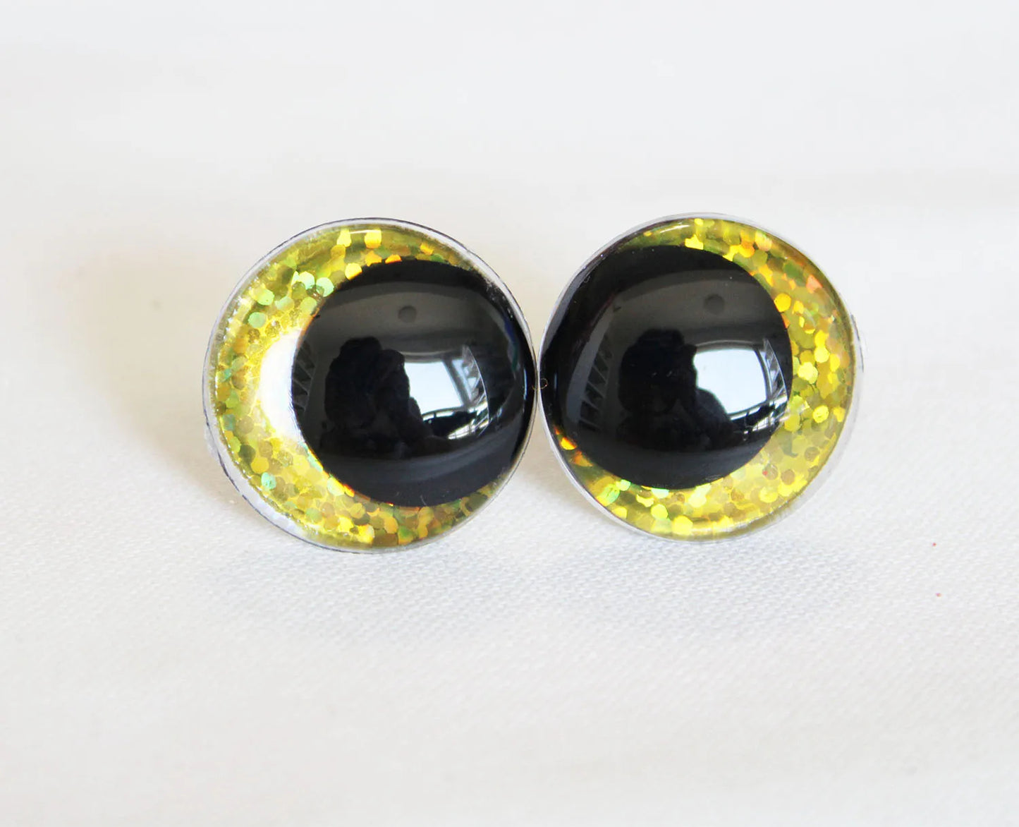 10Pairs Size 12/14/16/18/20/23/28mm Cartoon Round Safety Eyes with washer and glitter colours #DIY amigurumi plush making