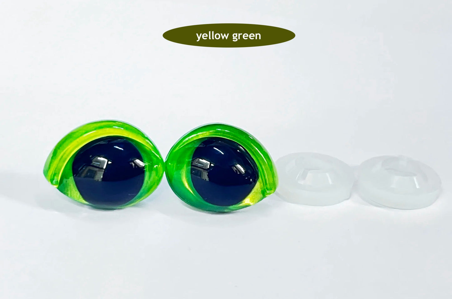 16x21mm Colourful Oval Shape Safety Eyes Painted Eye with washers for plush amigurumi, 40PCs