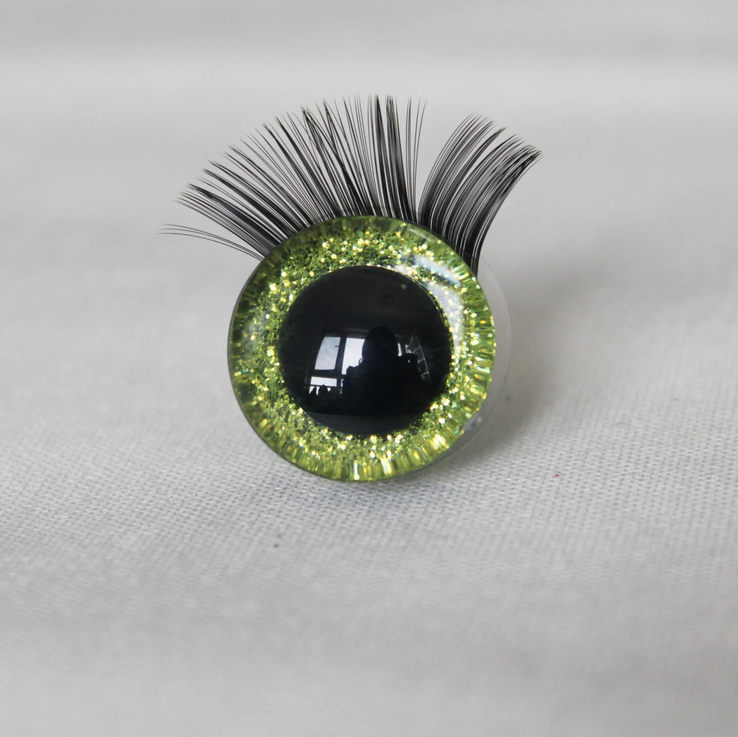 1 box of 12mm/18mm/20mm/25mm/30mm Glitter Colour Safety Eyes with Eyelashes Series and Washers #DIY amigirumi plush stuffed making - colour option selection