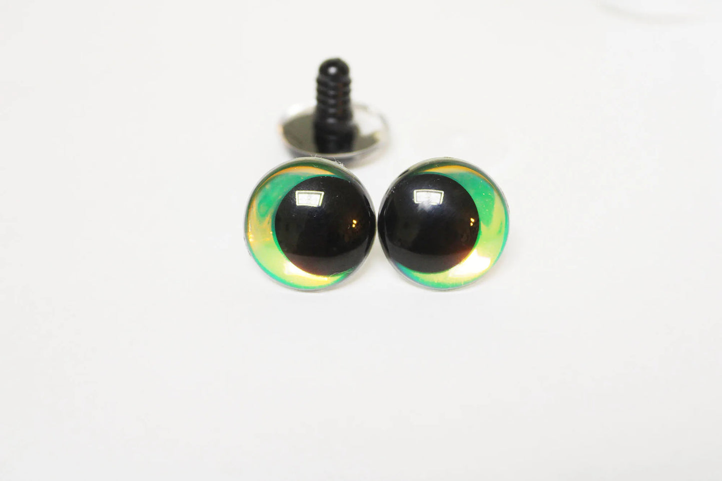 5Pairs 12-14-16-18-20-23-28mm Funny Style Iridescent Colour Round Safety Eyes with Glitter Colour and Washer #Plushies Amigurumi Stuffed making